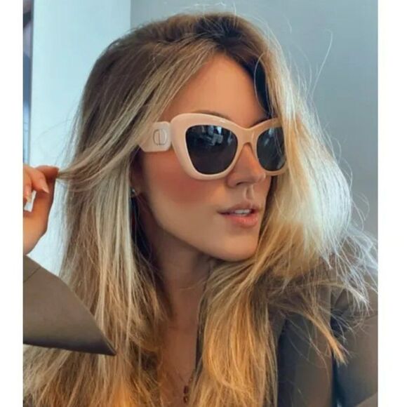 NEW Dior DIORBOBBY B1U 40C0 Powder Pink Green Women Butterfly Sunglasses